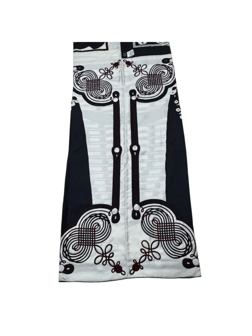 Hermes Brazil & Brandebre Bead Shawl Scarf